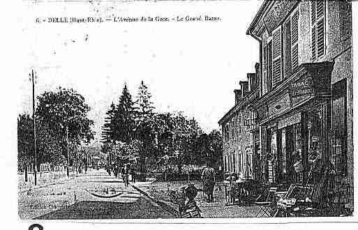 Ville de DELLE Carte postale ancienne